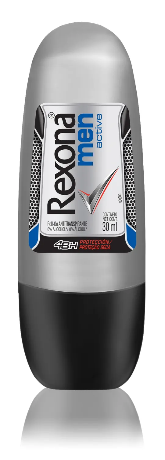 ANTITRANSPIRANTE ROLL-ON ACTIVE DRY REXONA MEN 30ML 0