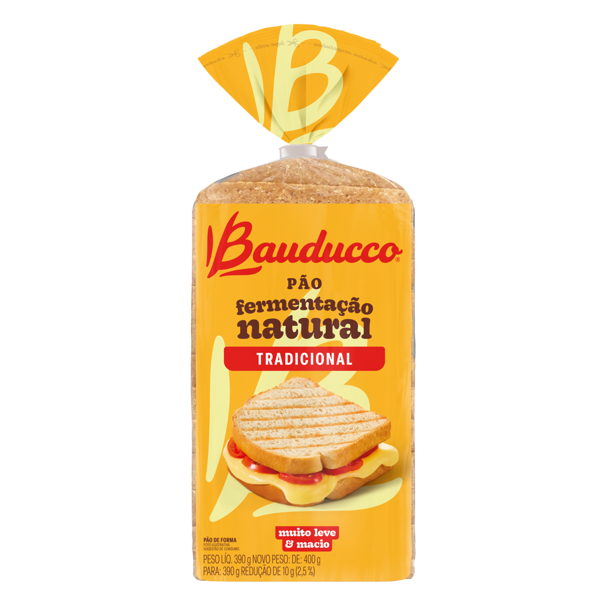 PÃO DE FORMA TRADICIONAL BAUDUCCO PACOTE 390G