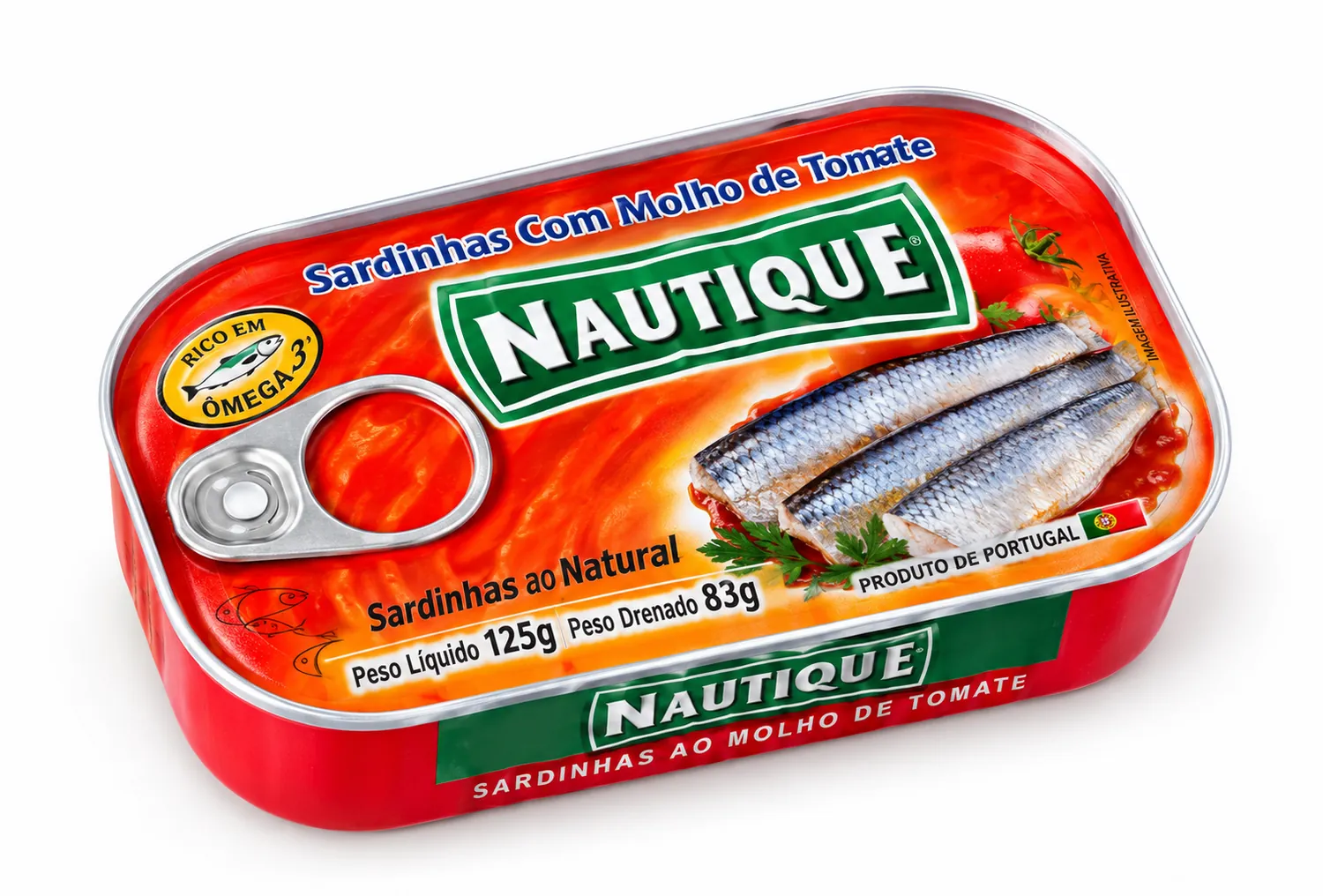 SARDINHA NAUTIQUE TOMATE 125G — imagem 1