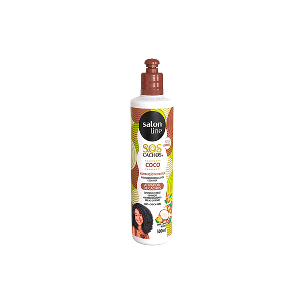 ATIVADOR DE CACHOS NUTRITIVO SALON LINE S.O.S CACHOS SUPER ÓLEOS FRASCO 300ML 0