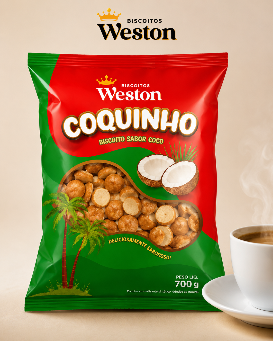 BISCOITO COQUINHO WESTON 700G