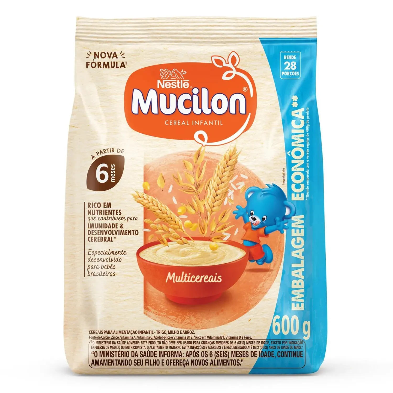 MUCILON MULTICEREAIS SACHE 600G
