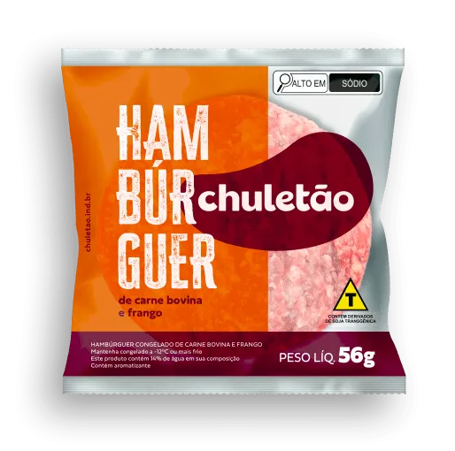 HAMBURGUER BOV E FRANGO CHULETÃO 56G
