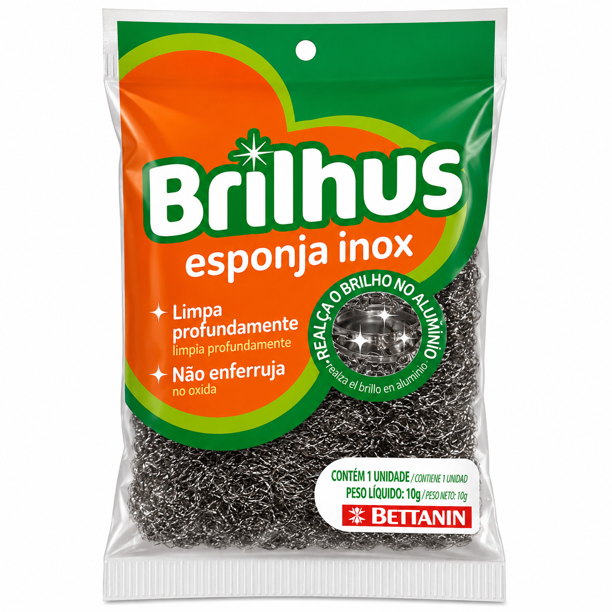 BRILHUS ESPONJA INOX — imagem 1