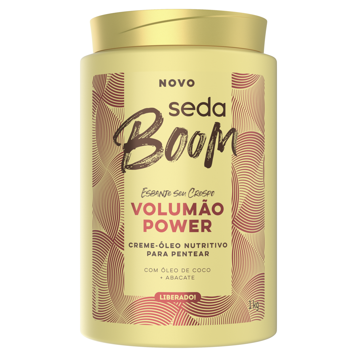 CREME PARA PENTEAR SEDA BOOM VOLUMÃO POWER POTE 1KG 0