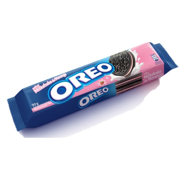 BISC RECH OREO MILKSHAKE MORANGO 90G 0