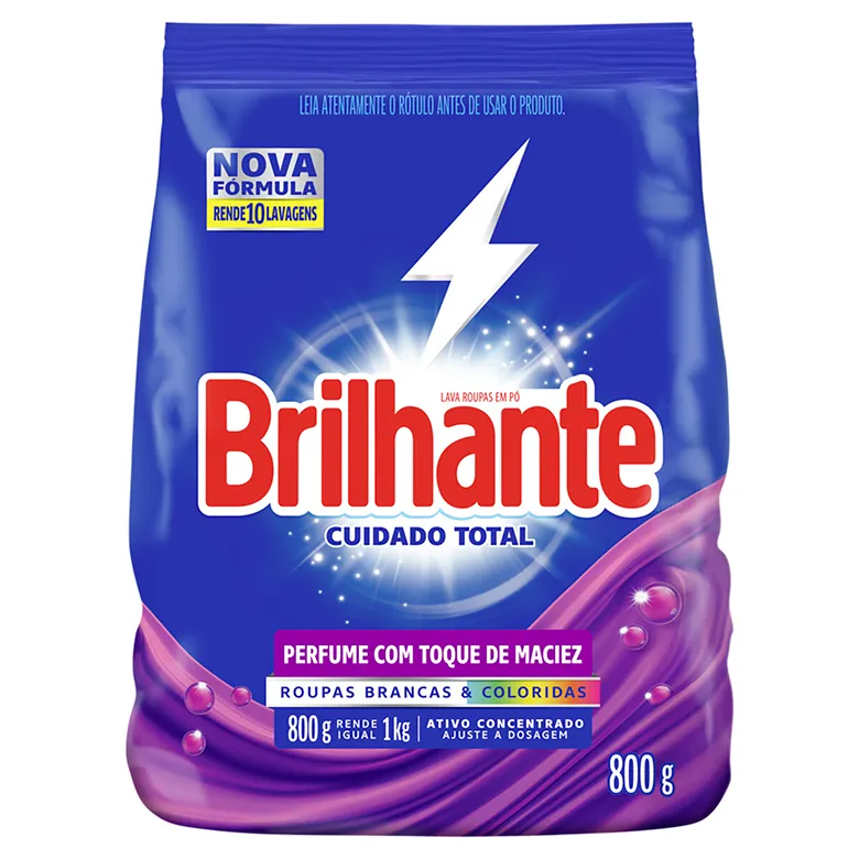 DT PO BRILHANTE SANITIZ. 800 G CUIDADO TOTAL 0