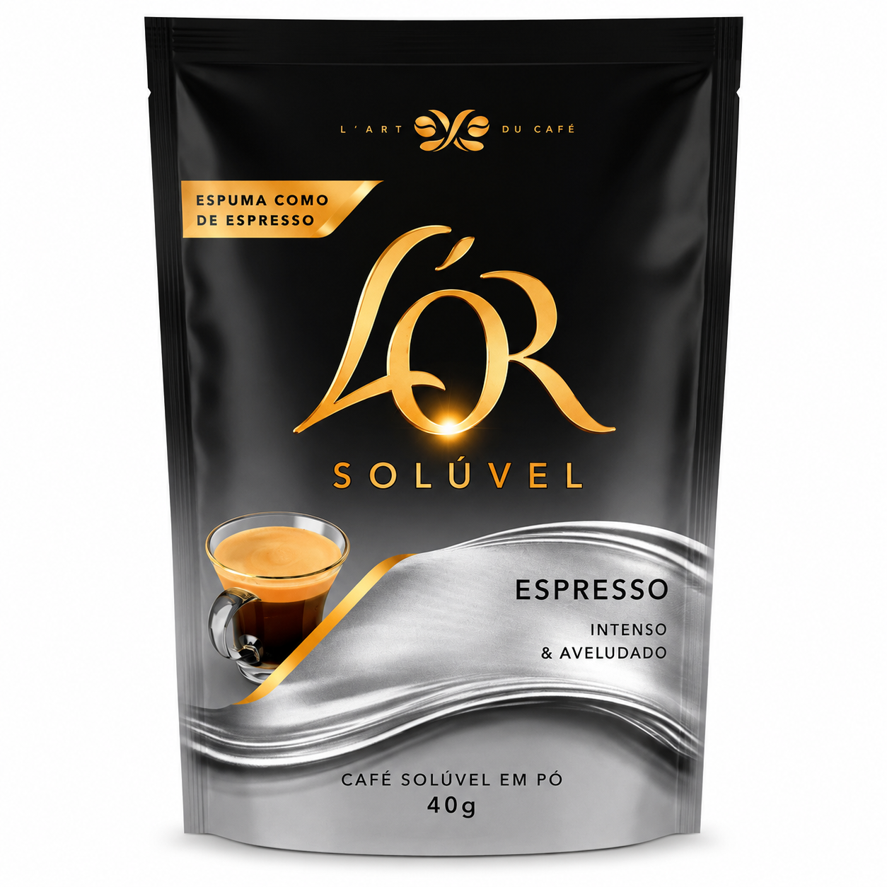 CAFÉ SOLÚVEL EM PÓ ESPRESSO LOR SACHÊ 40G — imagem 1