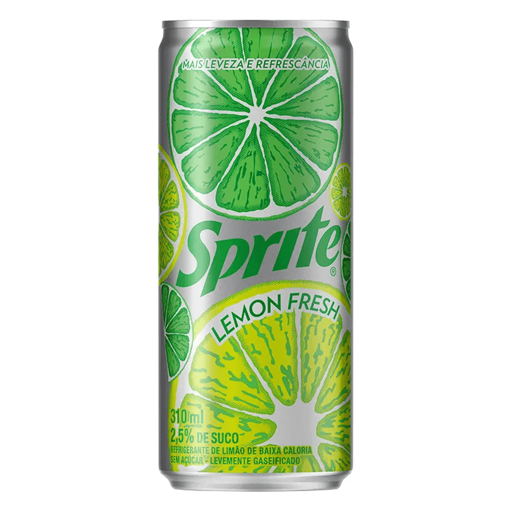 REFRIGERANTE LEMON FRESH SEM AÇÚCAR SPRITE LATA 310ML — imagem 1