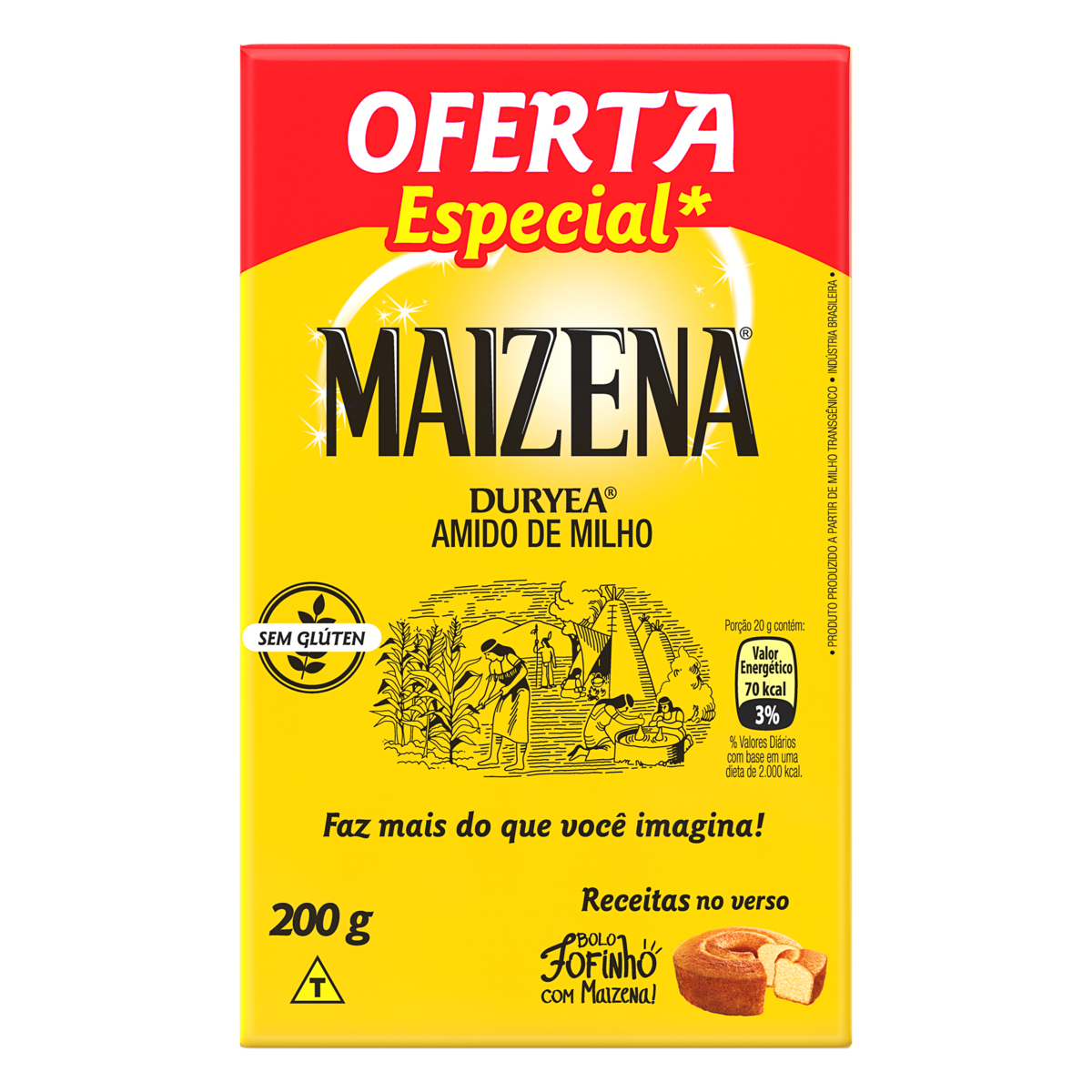 AMIDO DE MILHO MAIZENA 200G OFERTA ESPECIAL