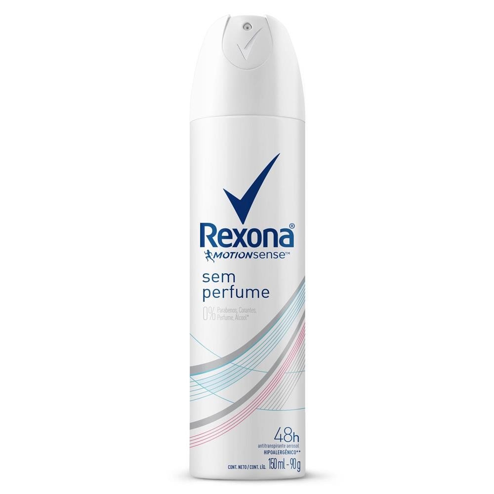 ANTITRANSPIRANTE AEROSSOL SEM PERFUME REXONA 150ML SPRAY 0