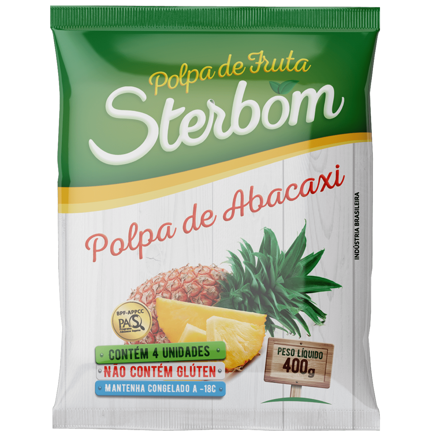POLPA DE FRUTA CONGELADA STERBOM 100G ABACAXI