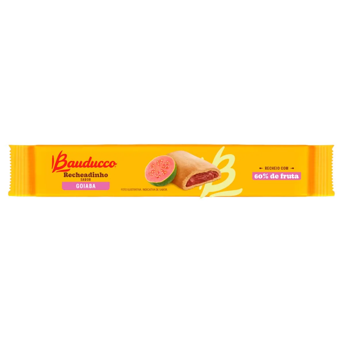 BISCOITO RECHEIO GOIABA BAUDUCCO RECHEADINHO PACOTE 112G