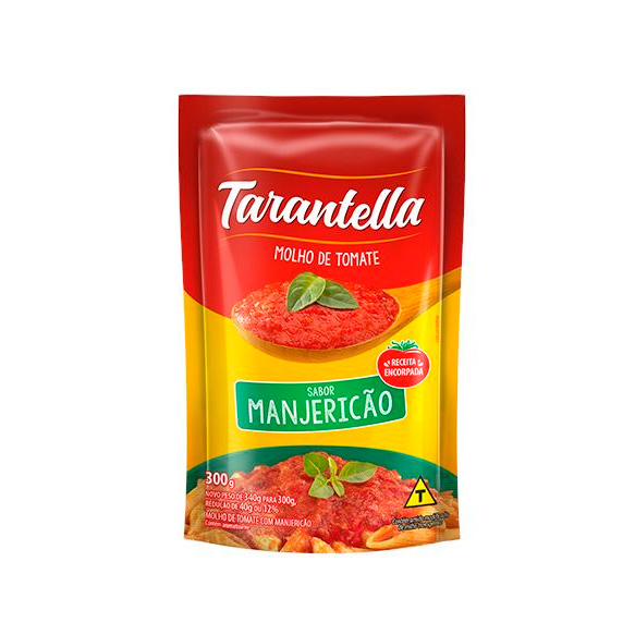 MOLHO DE TOMATE COM MANJERICÃO TARANTELLA SACHÊ 300G