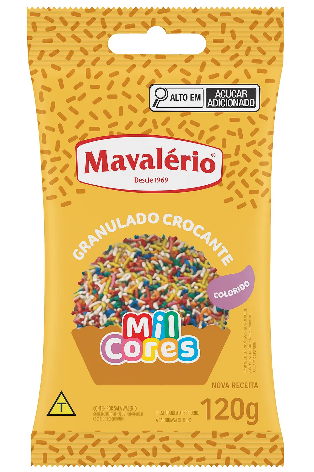 GRANULADO MIL CORES CROC 120G COLORIDO 0