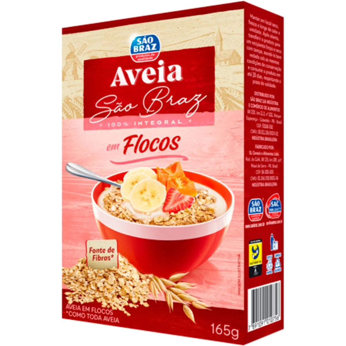 AVEIA SAO BRAZ EM FLOCOS 165G