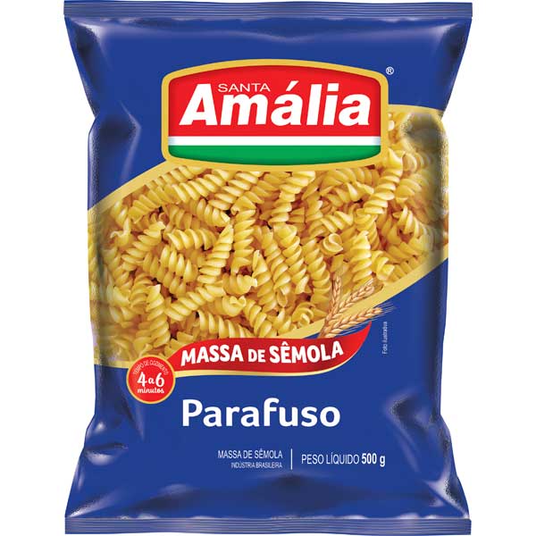 MACARRÃO DE SÊMOLA PARAFUSO GALO PACOTE 500G