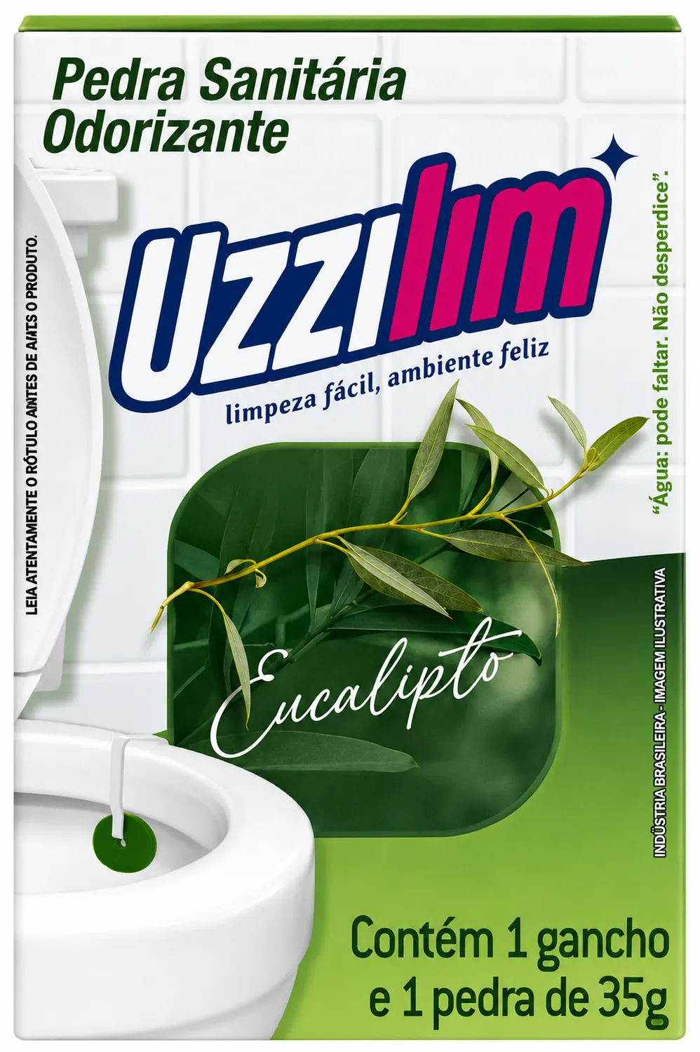PEDRA SANITÁRIA UZZILIM EUCALIPTO 35G