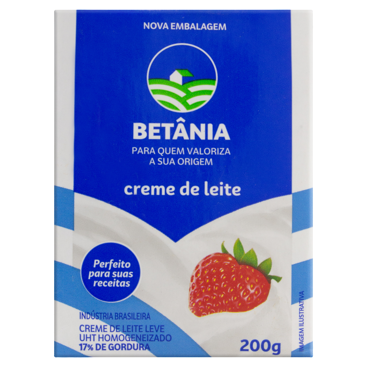 CREME DE LEITE LEVE HOMOGENEIZADO BETÂNIA CAIXA 200G