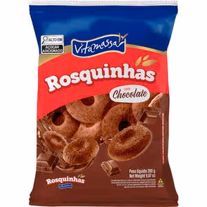 BISCOITO ROSQUINHA VITAMASSA CHOCOLATE 280G