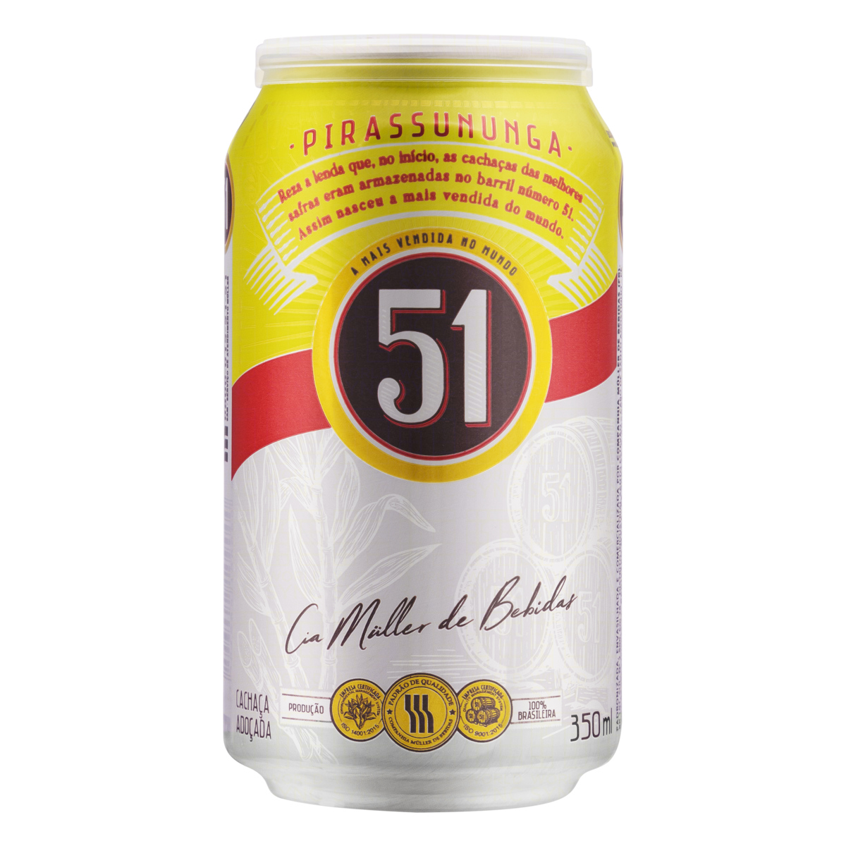 CACHAÇA ADOÇADA 51 LATA 350ML