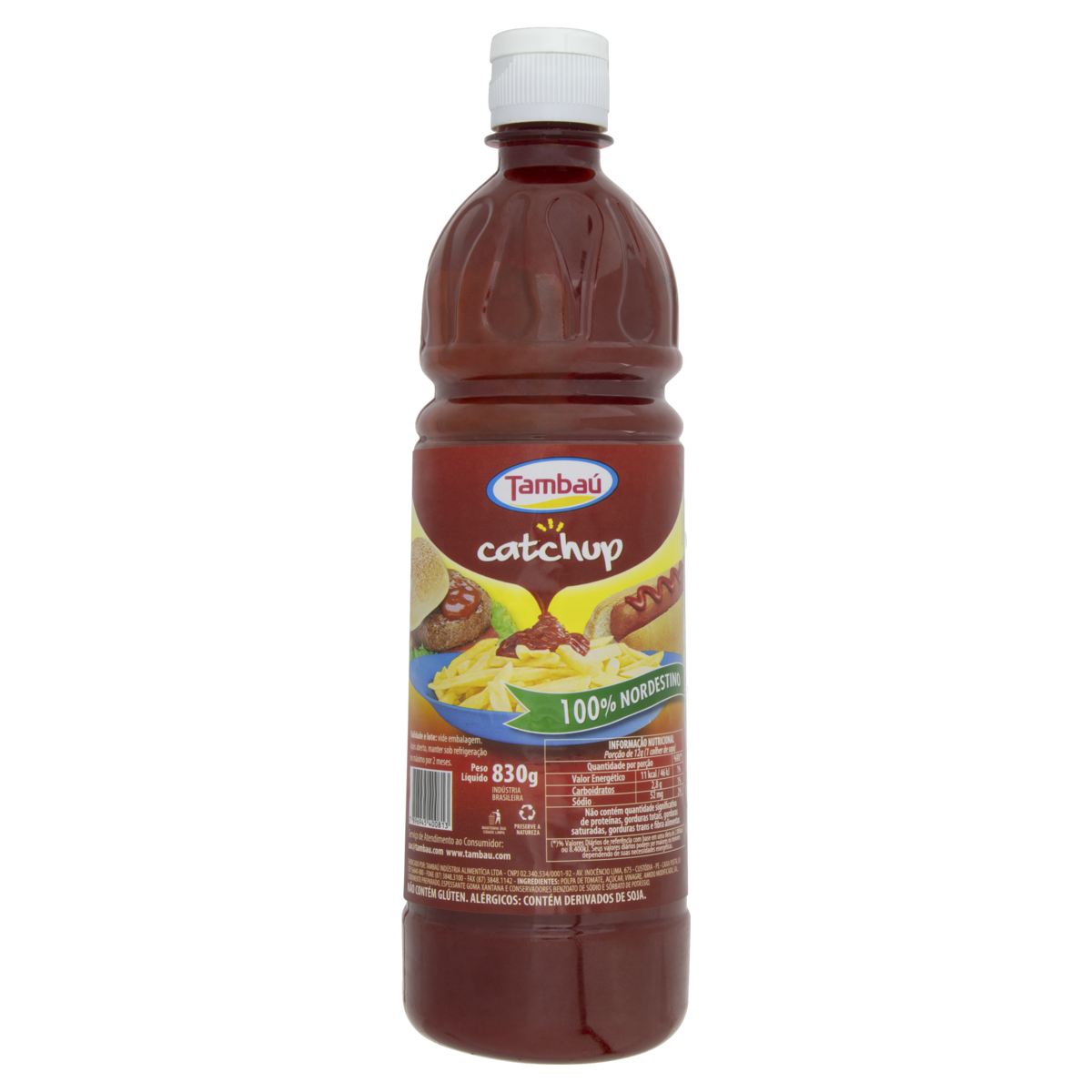 KETCHUP TRADICIONAL TAMBAÚ SQUEEZE 830G