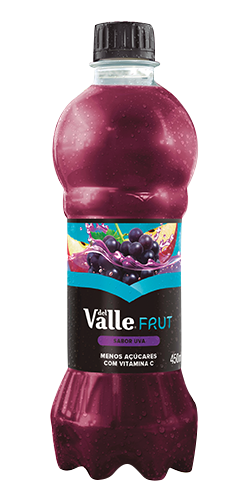 BEBIDA ADOÇADA UVA DEL VALLE FRUT GARRAFA 450ML