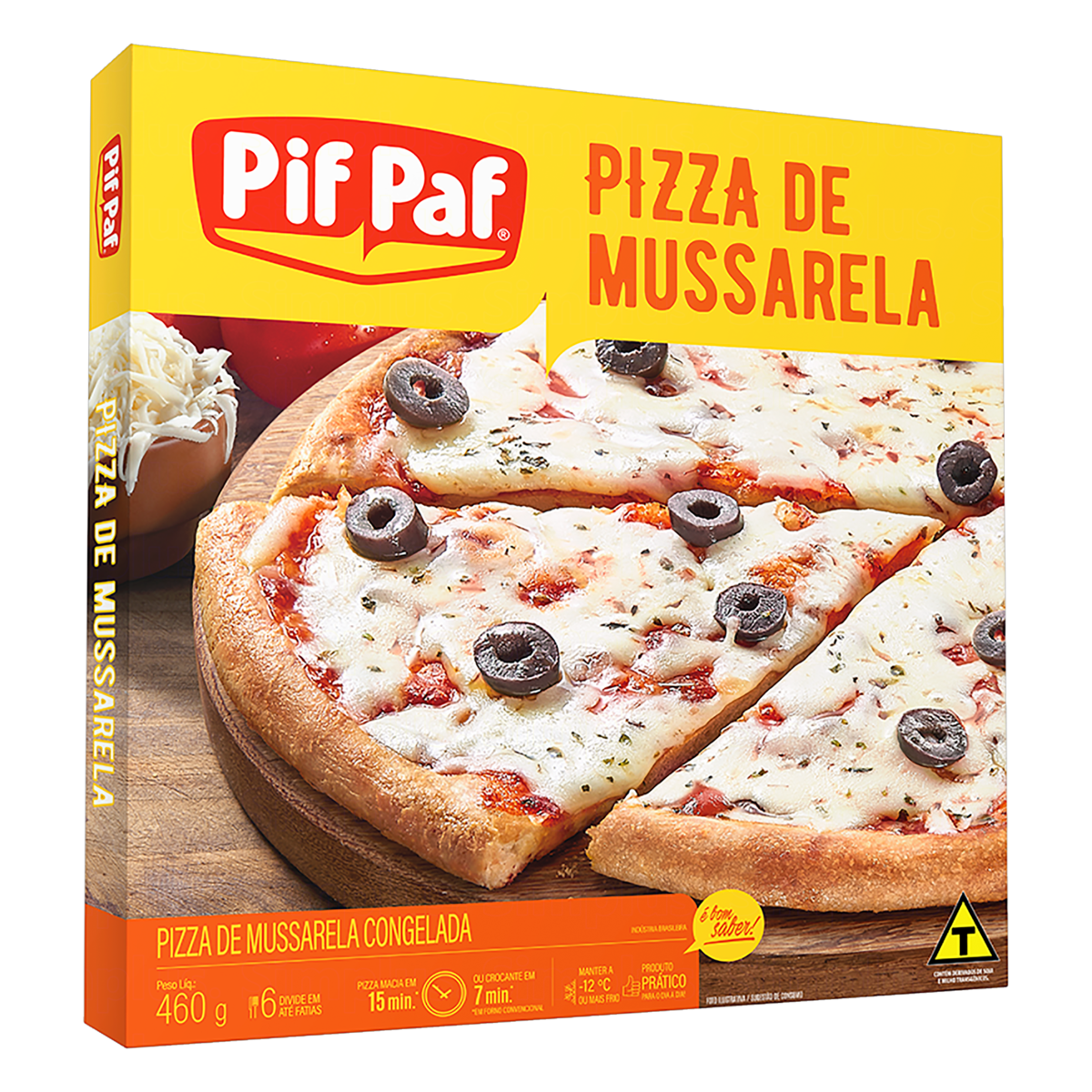 PIZZA MUSSARELA PIF PAF 460G — imagem 1