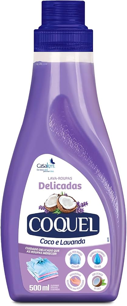 CASA KM LAVA ROUPAS COQUEL LÍQUIDO LAVANDA 500ML