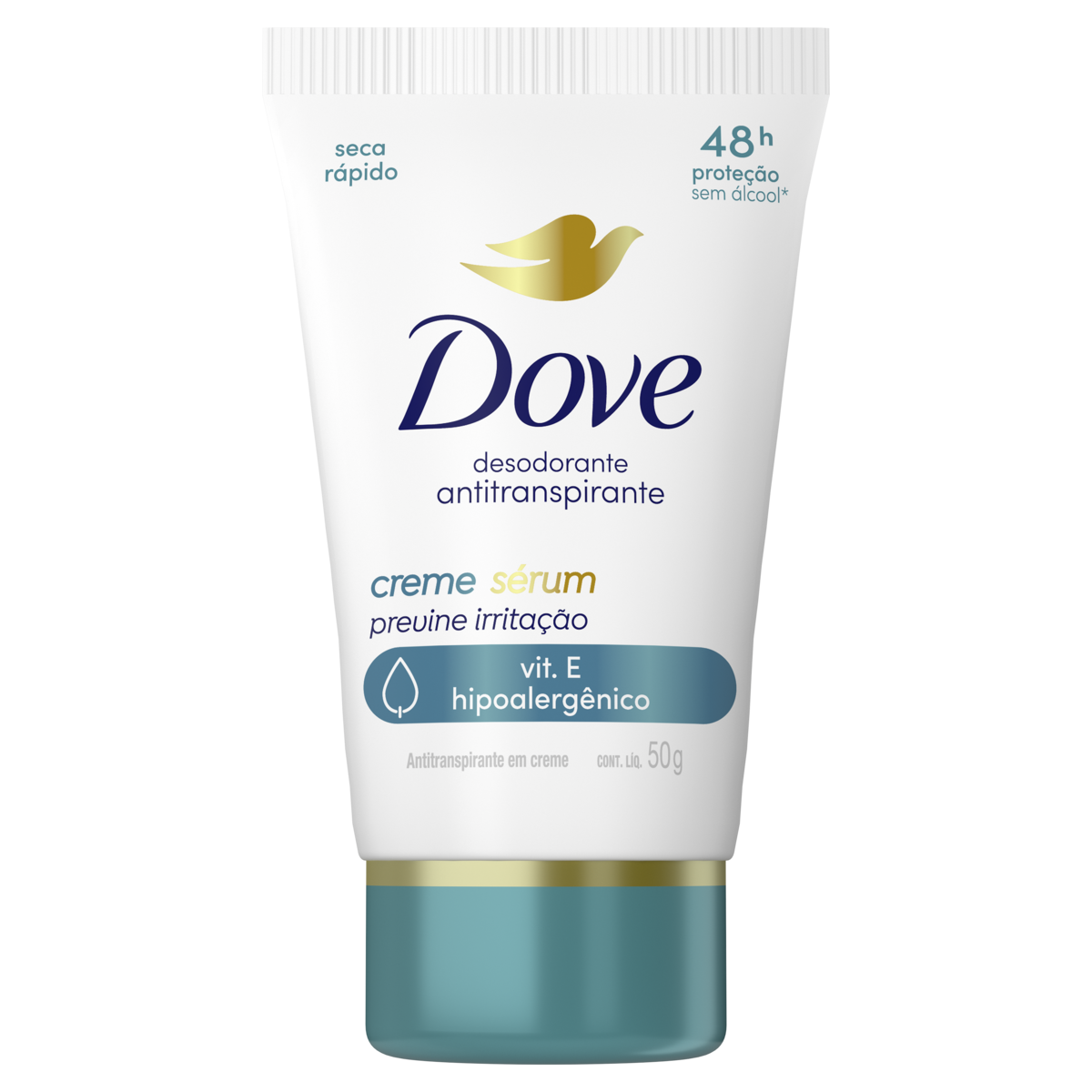 ANTITRANSPIRANTE CREME SÉRUM PREVINE IRRITAÇÃO DOVE 50G