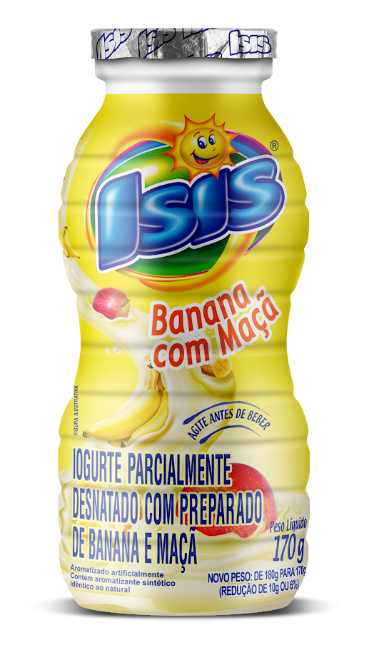IOGURTE ISIS BANANA E MAÇÃ 170G
