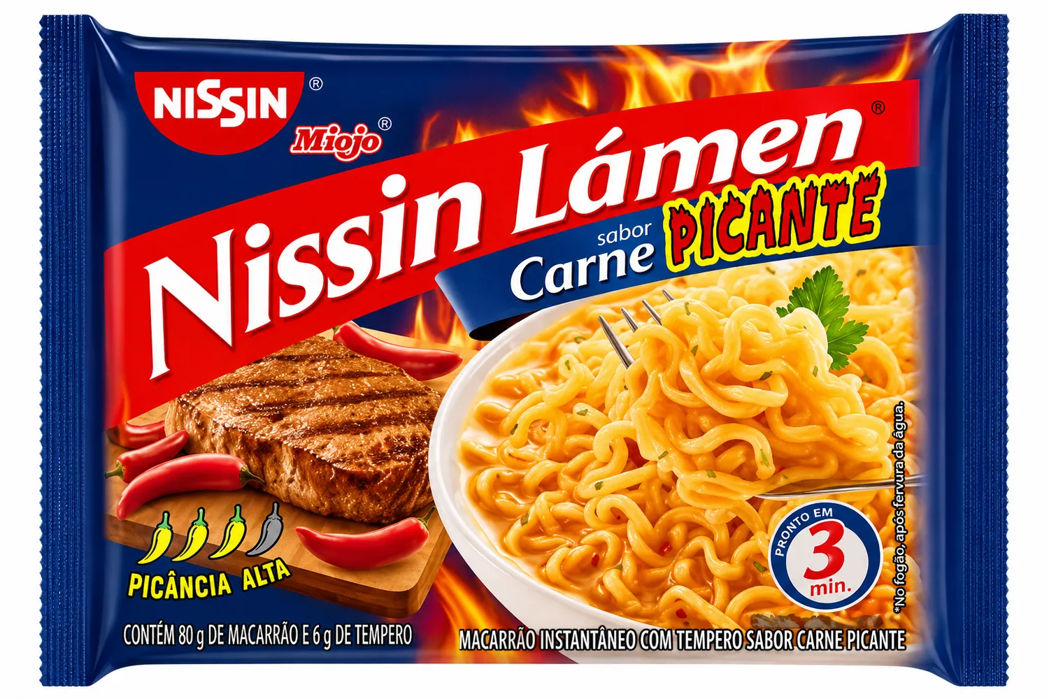 NISSIN LAMEN CARNE PICANTE 85G