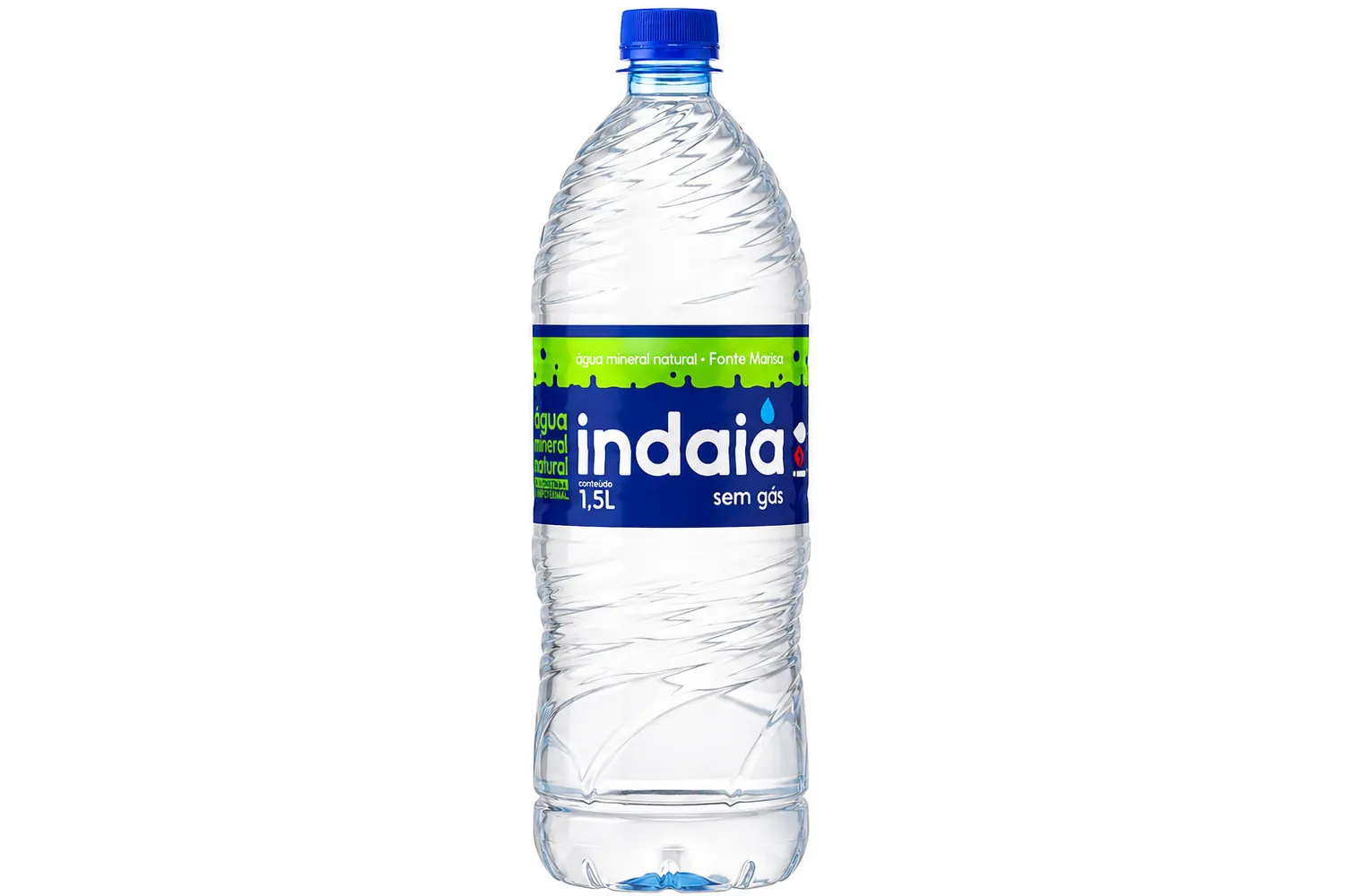 ÁGUA MINERAL NATURAL SEM GÁS INDAIÁ GARRAFA 1,5L
