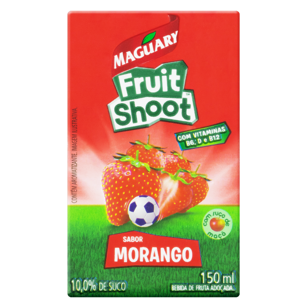 BEBIDA ADOÇADA MORANGO MAGUARY FRUIT SHOOT CAIXA 150ML
