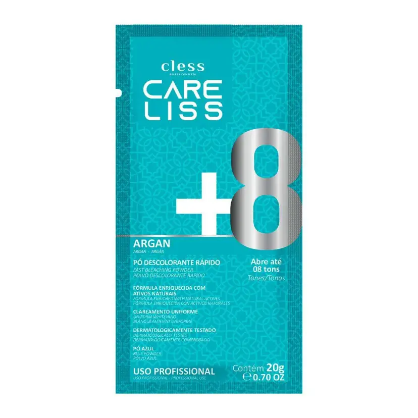 DESCOLORANTE PÓ ARGAN +8 CARE LISS ENVELOPE 20G 0