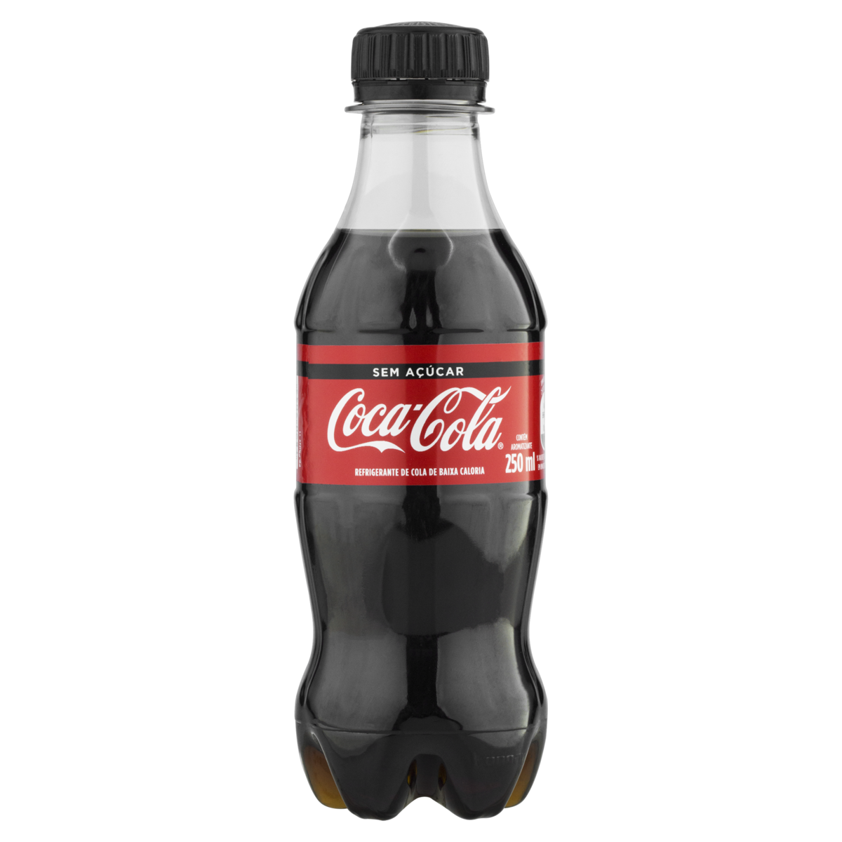 REFRIGERANTE SEM AÇÚCAR COCA-COLA GARRAFA 250ML