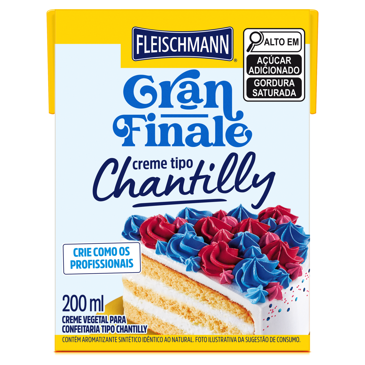 CREME CHANTILLY FLEISCHMANN GRAN FINALE CAIXA 200ML