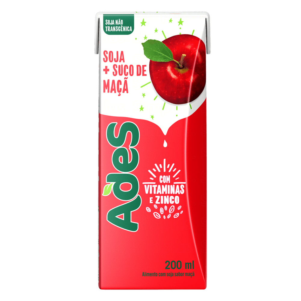 SUCO SOJA ADES MACA 200ML