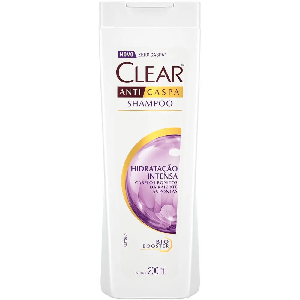 SHAMPOO ANTICASPA CLEAR HIDRATAÇÃO INTENSA 200ML