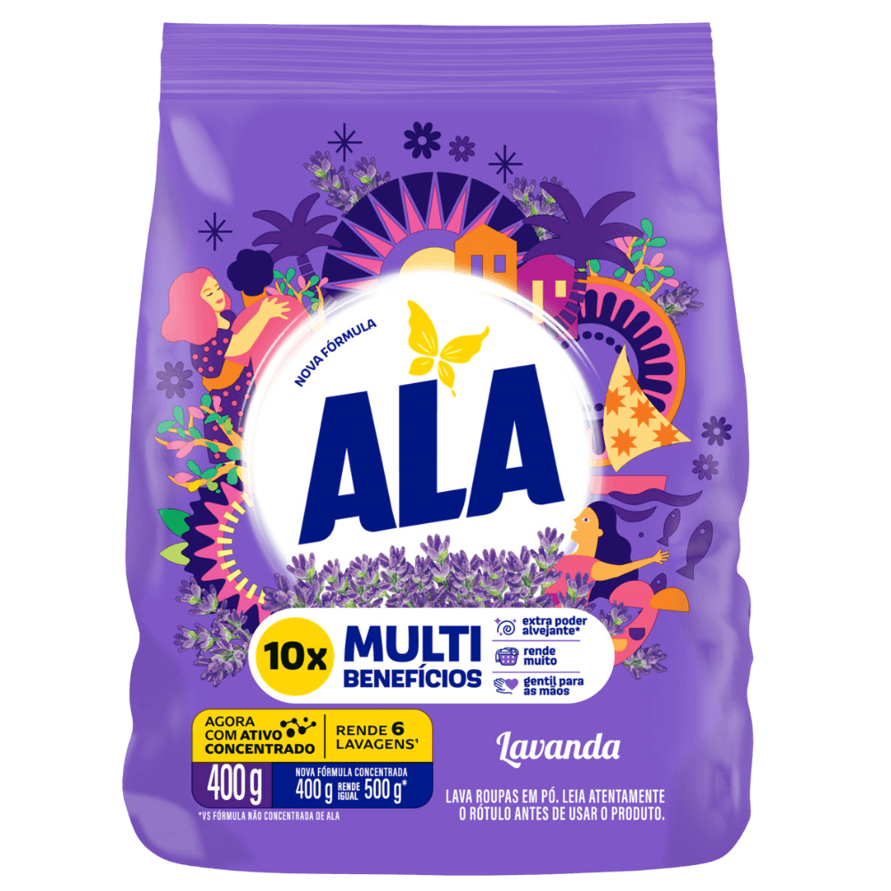 DETERGENTE PÓ ALA LAVANDA 400G