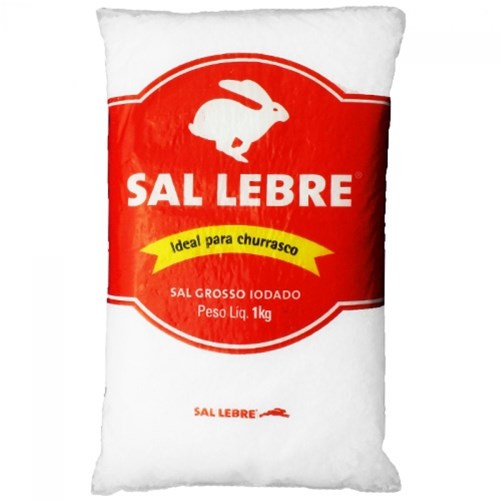 SAL MARINHO GROSSO PARA CHURRASCO LEBRE PACOTE 1KG 0
