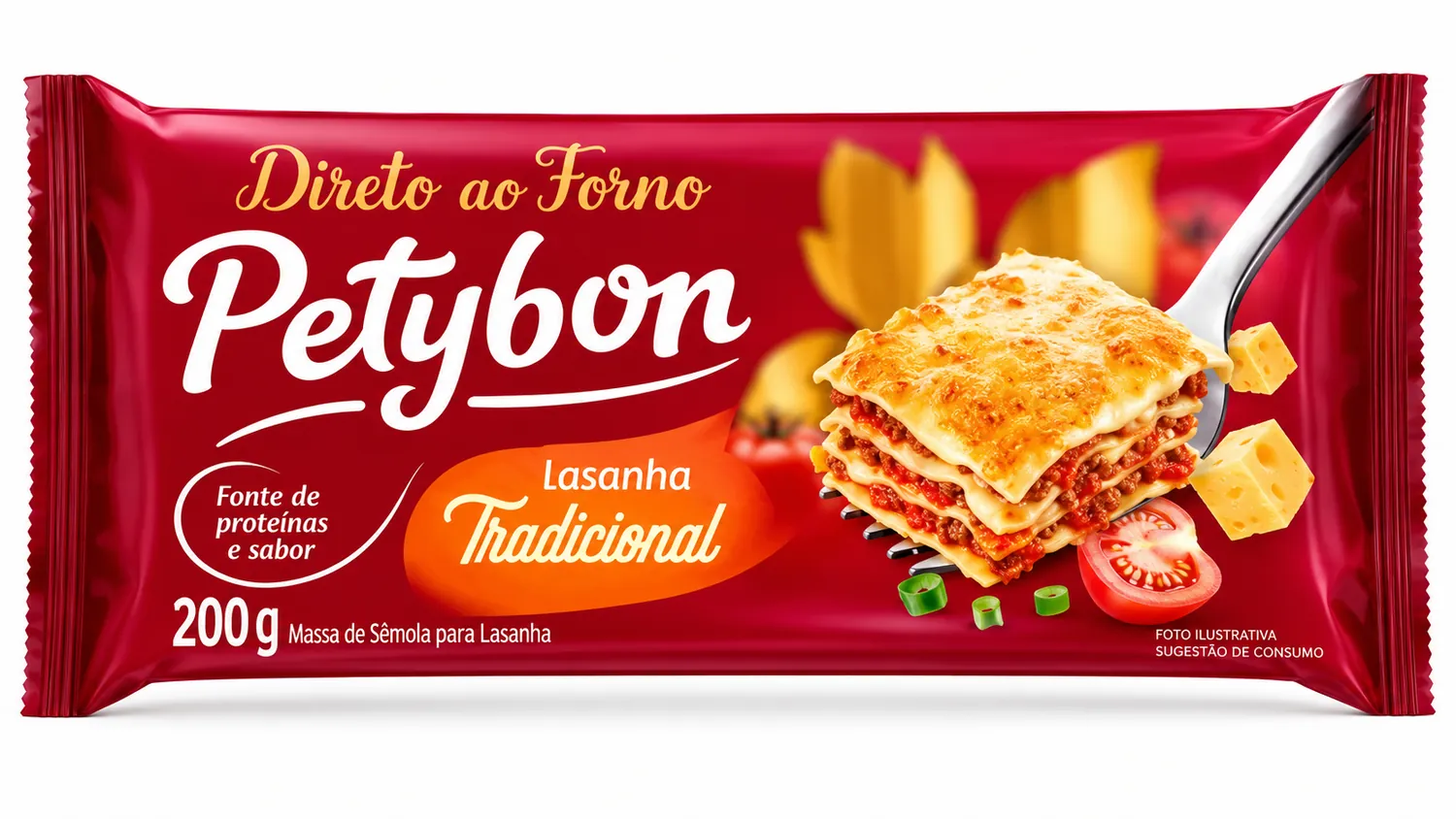 MASSA PARA LASANHA PETYBON 200G