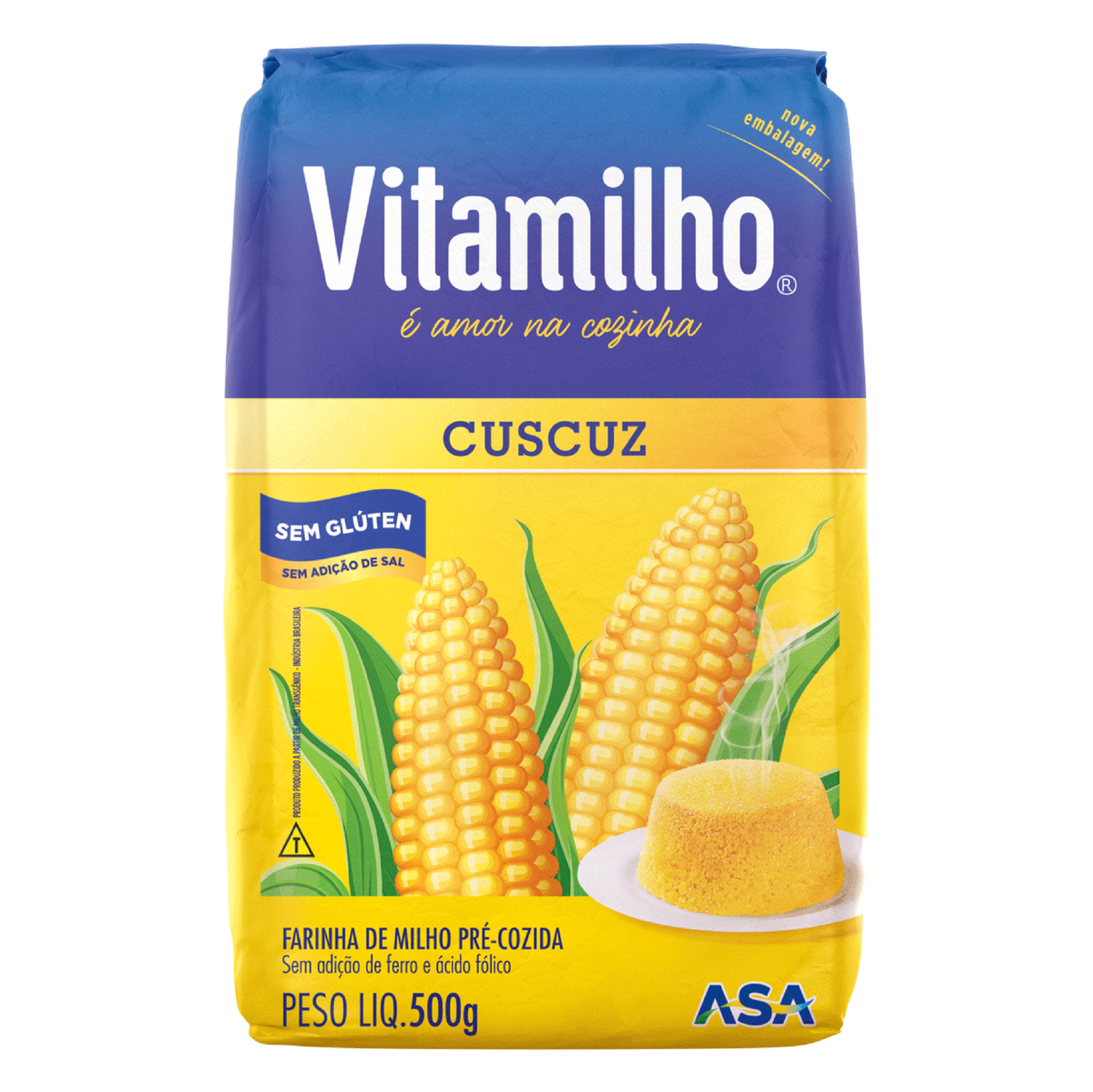 FARINHA DE MILHO CUCUZ VITAMILHO 500G