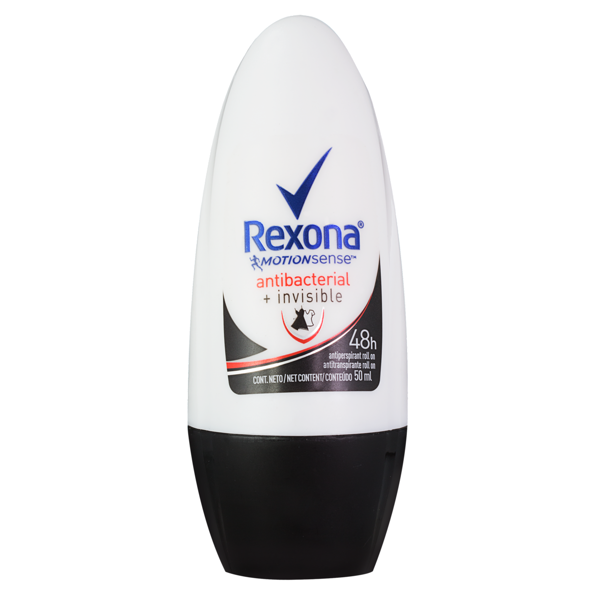 ANTITRANSPIRANTE ROLL-ON ANTIBACTERIAL E INVISIBLE REXONA 50ML 0