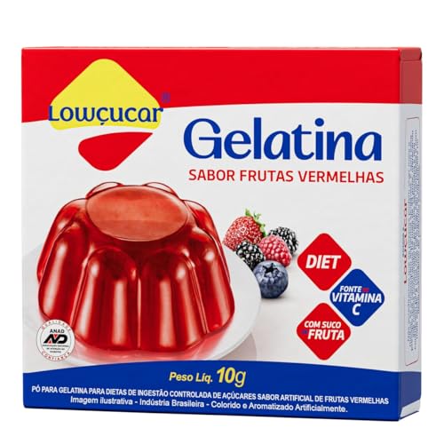 GELATINA LOWCUCAR 10G FRUTAS VERMELHAS
