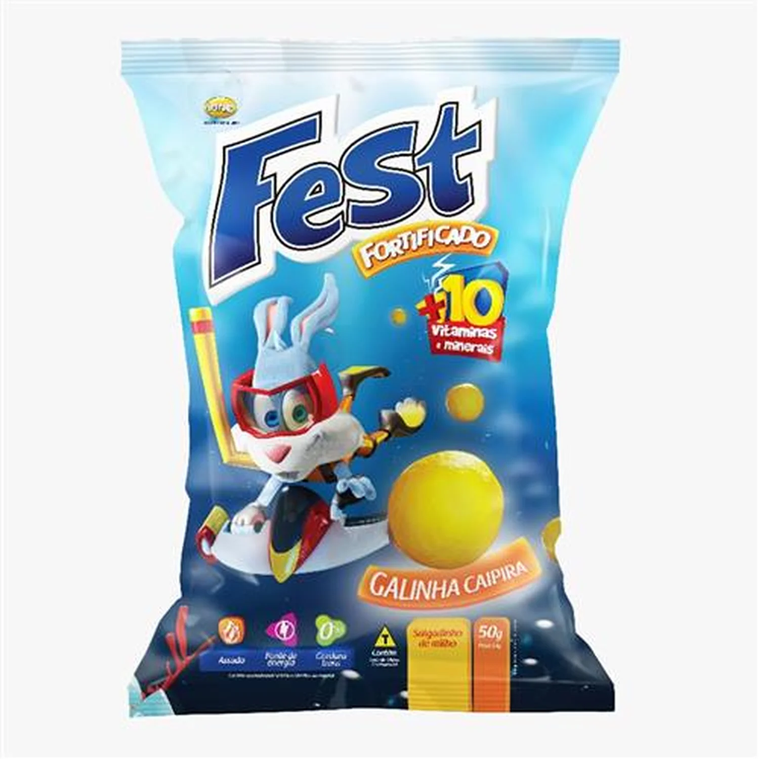 SALGADINHO DE MILHO FEST FORTIFICADO GALINHA 50G