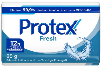 SABONETE BARRA ANTIBACTERIANO FRESH PROTEX ENVOLTÓRIO 85G