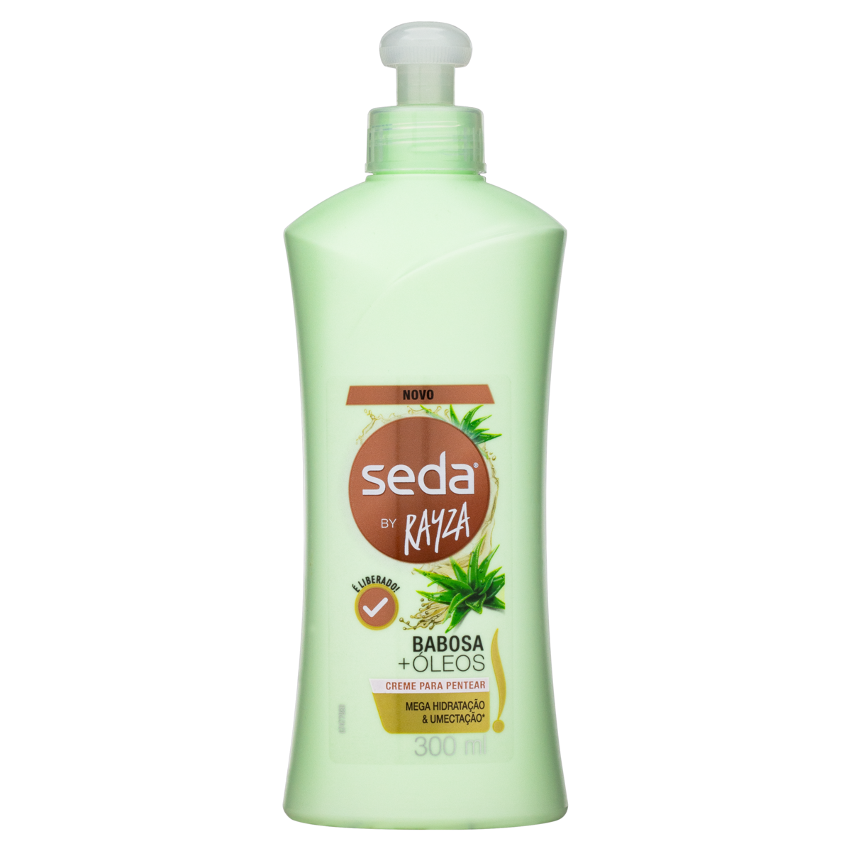 CREME PARA PENTEAR SEDA BY RAYZA BABOSA + ÓLEOS FRASCO 300ML