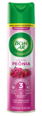 NEUTRALIZADOR DE ODORES JARDIM DE PÊONIA BOM AR FRASCO 360ML SPRAY EMBALAGEM ECONÔMICA 0