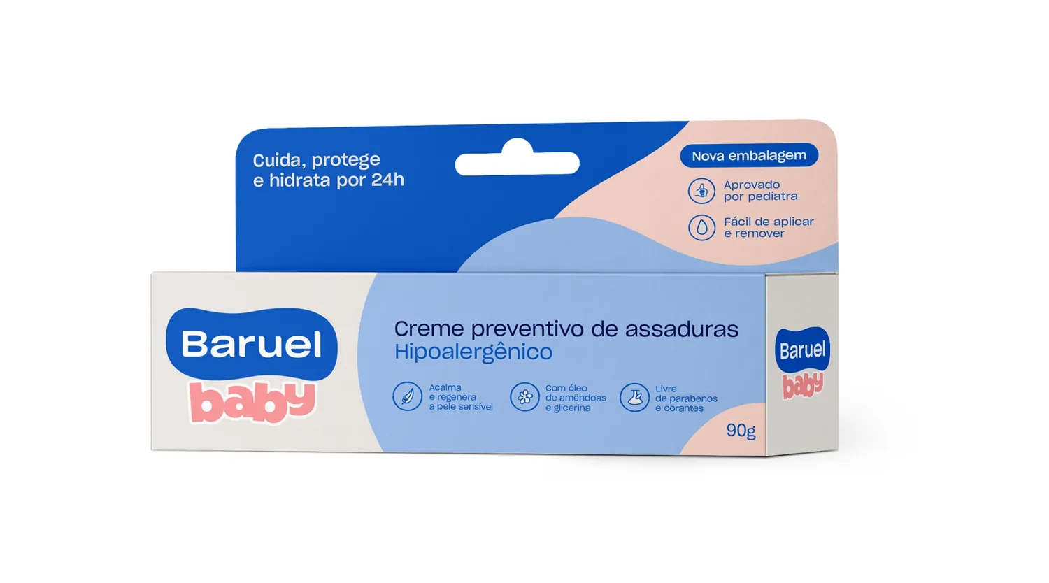 CREME PREVENTIVO DE ASSADURAS BEBÊ BARUEL BABY CAIXA 90G